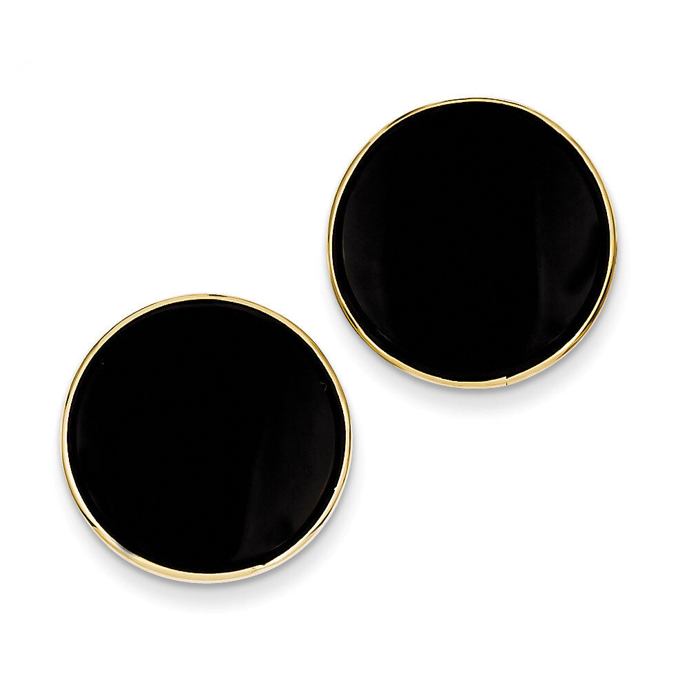 Black Onyx Earrings 14k Gold XB18, MPN: XB18, 886774123424