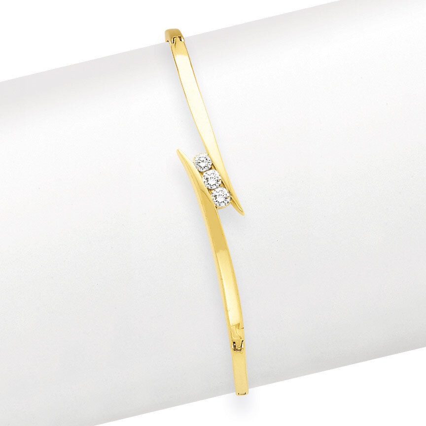 Diamond Bangle Bracelet 14k Gold XB224AA, MPN: XB224AA, 883957086118