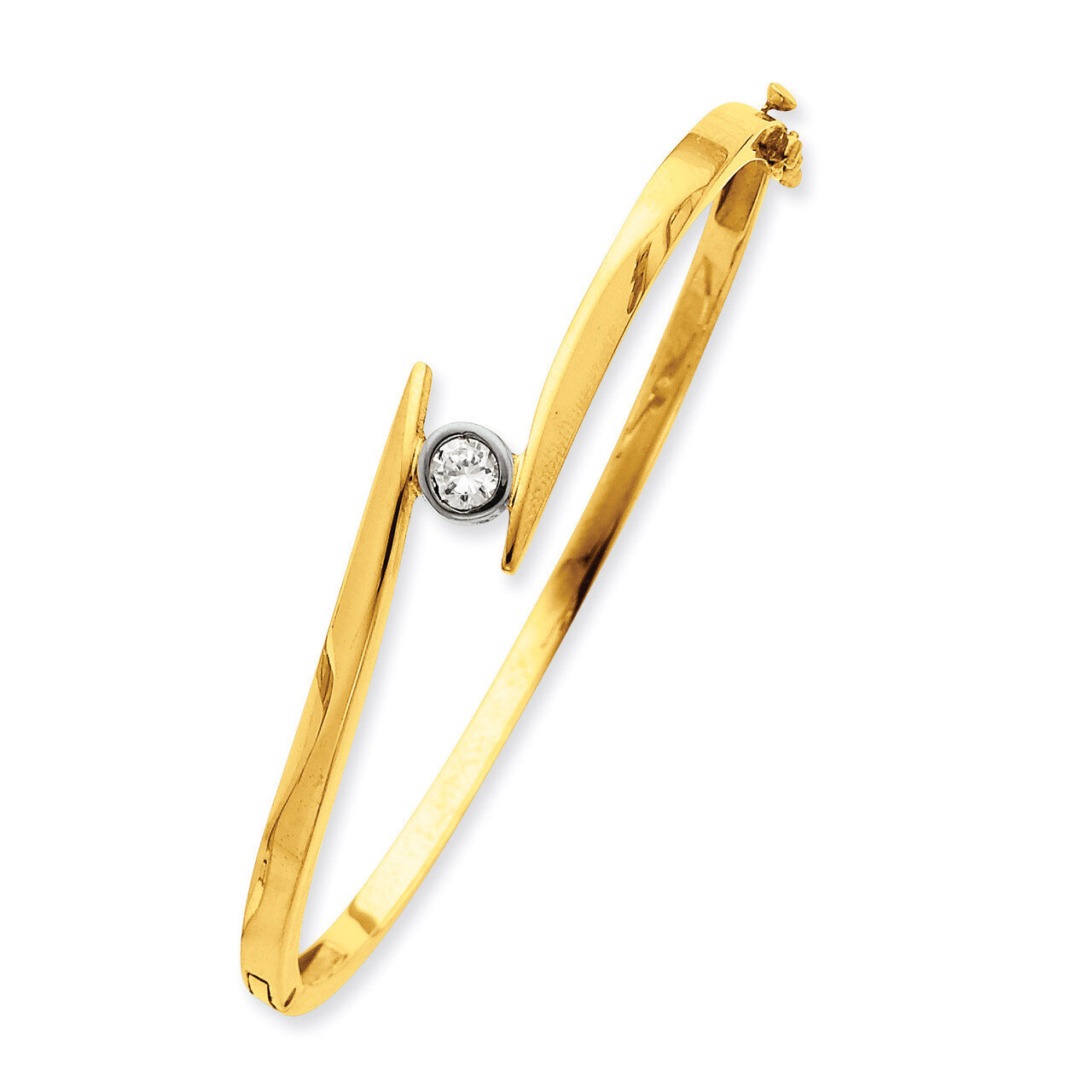 Diamond Bangle 14k Two-tone Gold XB77AA, MPN: XB77AA, 883957200583