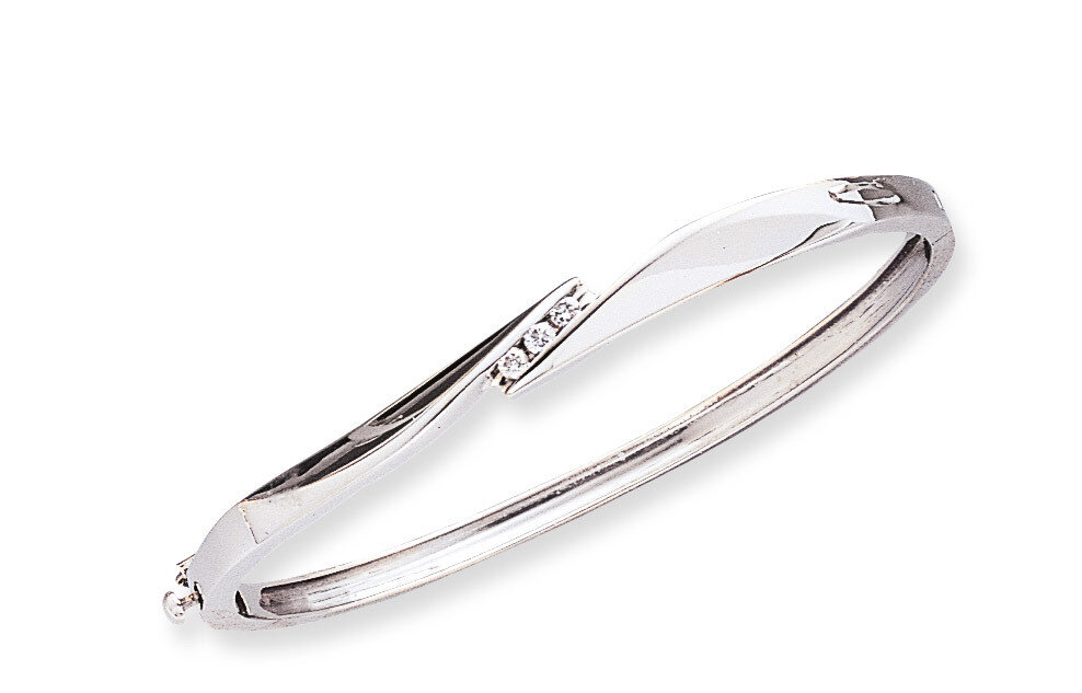 Diamond Bangle 14k White Gold XB82AA, MPN: XB82AA, 883957086309