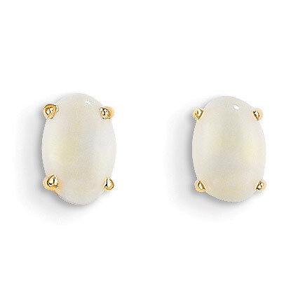Opal Earrings - October 14k Gold XBE22
