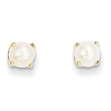 5mm Cultured Pearl Earrings-June 14k Gold XBE66