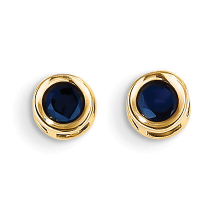 Sapphire Earrings - September 14k Gold XBE9