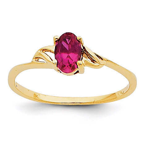 Ruby Birthstone Ring 14k Gold XBR136