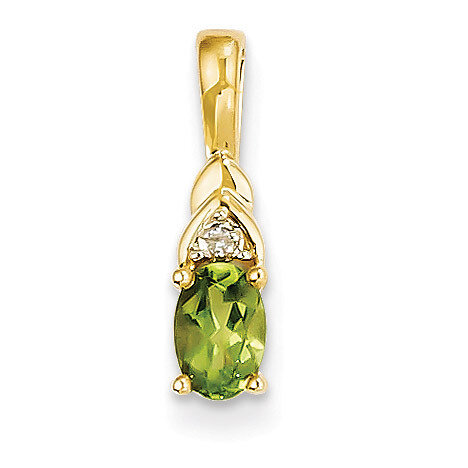 Diamond &amp; Peridot Pendant 14k Gold XBS291, MPN: XBS291, 883957374222