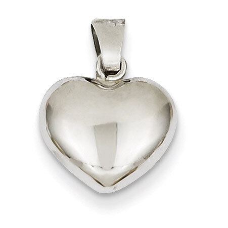 Puffed Heart Pendant 14k White Gold XCH111, MPN: XCH111, 886774123776
