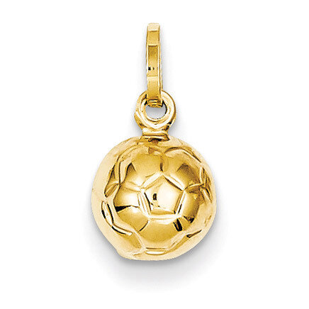 3-D Soccer Ball Charm 14k Gold XCH224, MPN: XCH224, 886774123943