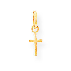 Tiny Cross Charm 14k Gold XCH233