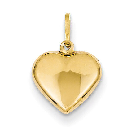 Puffed Heart Charm 14k Gold XCH352
