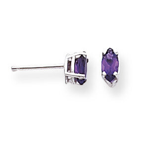 6x3mm Amethyst Marquise Stud Earring 14k Gold XE102WAM, MPN: XE102WAM, 883957089416