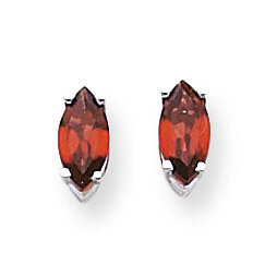 8x4mm Garnet Marquise Stud Earring 14k Gold XE104WGA, MPN: XE104WGA, 883957090092