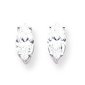 10x5mm CZ Diamond Marquise Stud Earring 14k Gold XE105WCZ Diamond, MPN: XE105WCZ, 883957090399