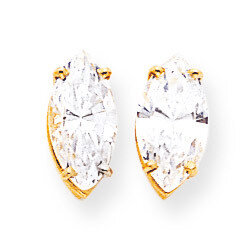 12x6mm Marquise CZ Diamond earring 14k Gold XE106CZ Diamond, MPN: XE106CZ, 883957090542
