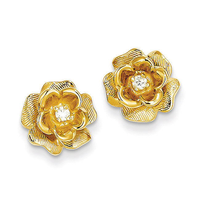 Diamond Post Earrings 14k Gold XE15AA, MPN: XE15AA, 883957091754