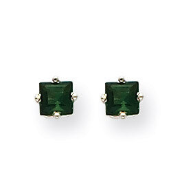 Green Tourmaline Earrings 14k White Gold XE60WGT-B, MPN: XE60WGT-B, 883957093901