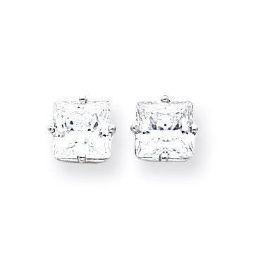 7mm CZ Diamond Earrings 14k White Gold XE63WCZ Diamond, MPN: XE63WCZ, 883957094649