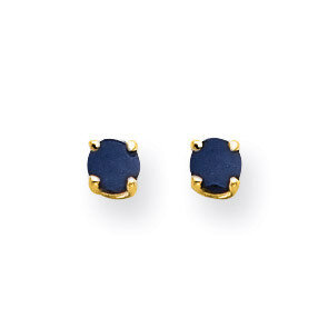 Sapphire Post Earrings 14k Gold XE71S-B, MPN: XE71S-B, 883957335827
