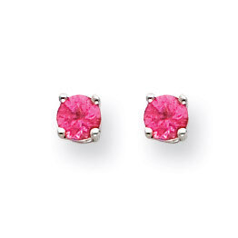 Pink Spinel Earrings 14k White Gold XE71WSK-A, MPN: XE71WSK-A, 883957097220