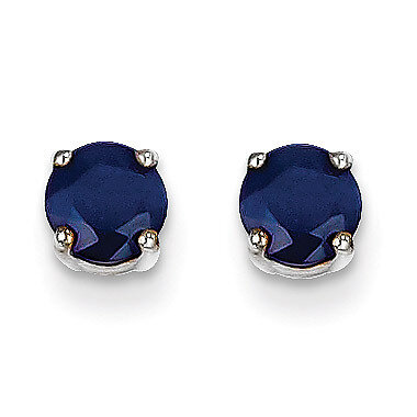 Sapphire Earrings 14k White Gold XE72WS-B, MPN: XE72WS-B, 883957339948