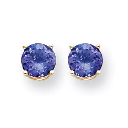 Tanzanite Post Earrings 14k Gold XE73T-B, MPN: XE73T-B, 883957335940