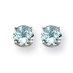 Aquamarine Earrings 14k White Gold XE73WAQ-B, MPN: XE73WAQ-B, 883957341552