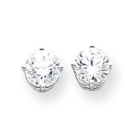 6mm CZ Diamond Earrings 14k White Gold XE73WCZ Diamond, MPN: XE73WCZ, 883957097770