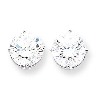 10mm CZ Diamond Earrings 14k White Gold XE77WCZ Diamond, MPN: XE77WCZ, 883957099842