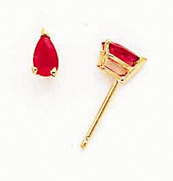 Ruby Ruby Earrings 14k Gold XE78R-B