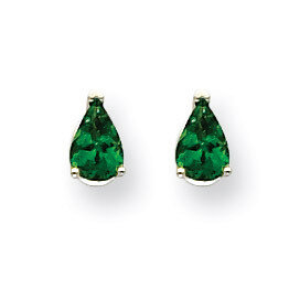 Tsavorite Earrings 14k White Gold XE79WTS-B, MPN: XE79WTS-B, 883957341033