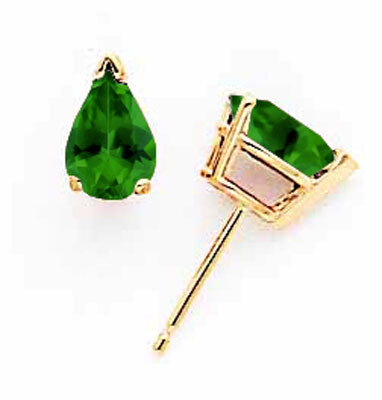 Green Tourmaline Earrings 14k Gold XE80GT-B, MPN: XE80GT-B, 883957338484