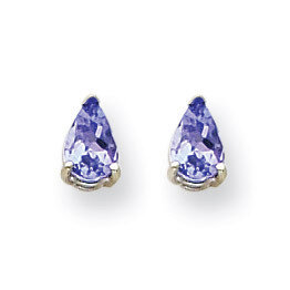Tanzanite Earrings 14k White Gold XE80WT-B, MPN: XE80WT-B, 883957340500