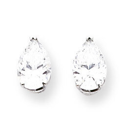 9x6mm Pear CZ Diamond Earrings 14k White Gold XE82WCZ Diamond, MPN: XE82WCZ, 883957104010