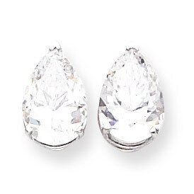 12x8mm Pear CZ Diamond Earrings 14k White Gold XE84WCZ Diamond, MPN: XE84WCZ, 883957105277