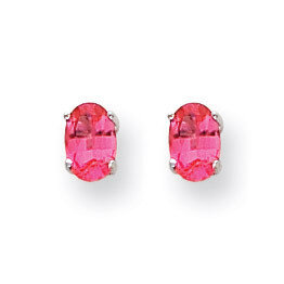 Pink Spinel Earrings 14k White Gold XE86WSK-A, MPN: XE86WSK-A, 883957106755
