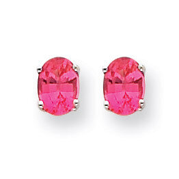 Pink Spinel Earrings 14k White Gold XE87WSK-A, MPN: XE87WSK-A, 883957107790