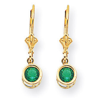 5mm Mount Saint Helens Leverback Earring 14k Gold XLB100MS, MPN: XLB100MS, 883957118031