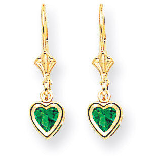 5mm Heart Mount Saint Helens Earrings 14k Gold XLB109MS, MPN: XLB109MS, 883957119366