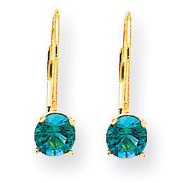 5mm Mount Saint Helens Leverback Earrings 14k Gold XLB111MS, MPN: XLB111MS, 883957119649