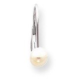 5-5.5mm Cultured Pearl Leverback Earring Mounting 14k White Gold XLBW55, MPN: XLBW55, 191101434792