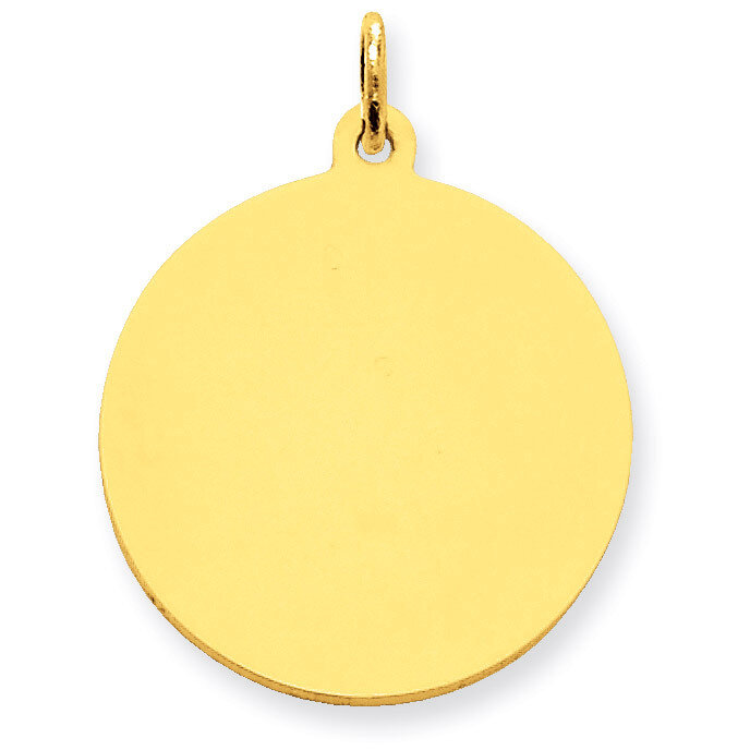 Plain .035 Gauge Circular Engravable Disc Charm 14k Gold XM138/35, MPN: XM138/35, 883957499673