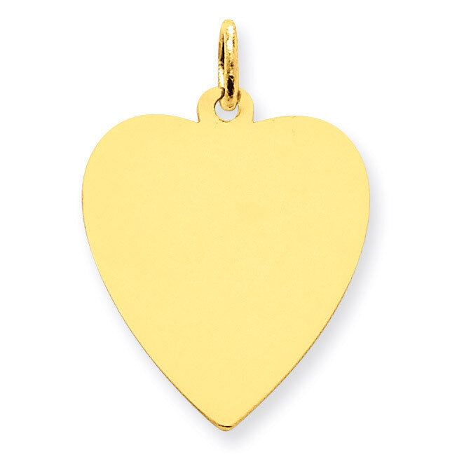 Plain .027 Gauge Engravable Heart Disc Charm 14k Gold XM197/27, MPN: XM197/27, 883957416441