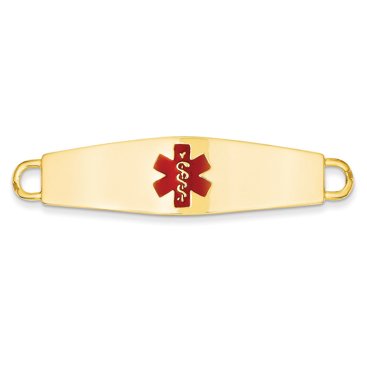 Medical Jewelry ID Plate 14k Gold XM37