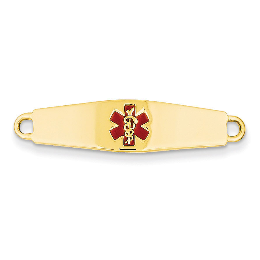 Medical Jewelry ID Plate 14k Gold XM38