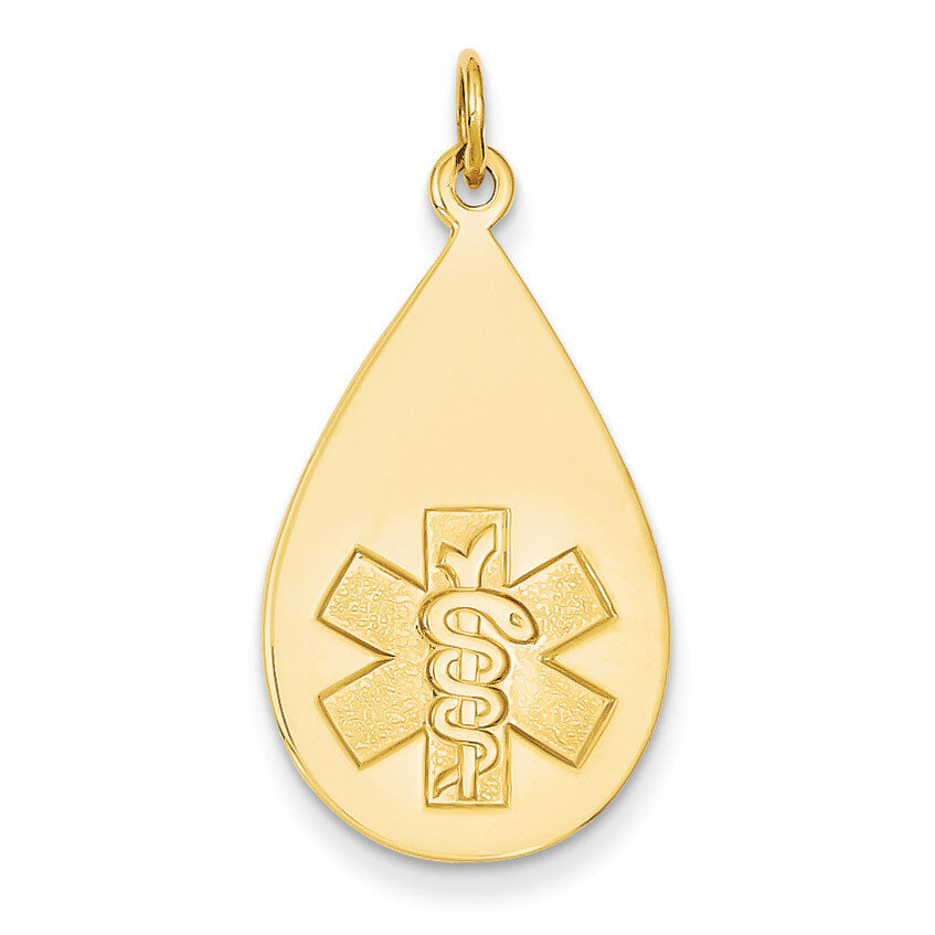 Medical Jewelry Unenameled Pendant 14k Gold XM405N, MPN: XM405N, 883957139470