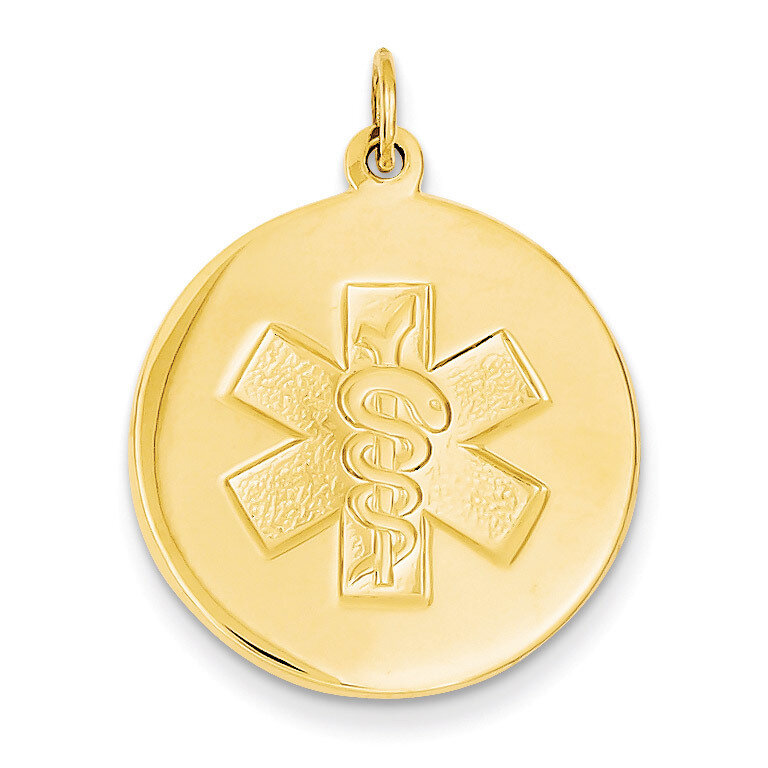 Non-enameled Medical Jewelry Pendant 14k Gold XM409N, MPN: XM409N, 883957139579