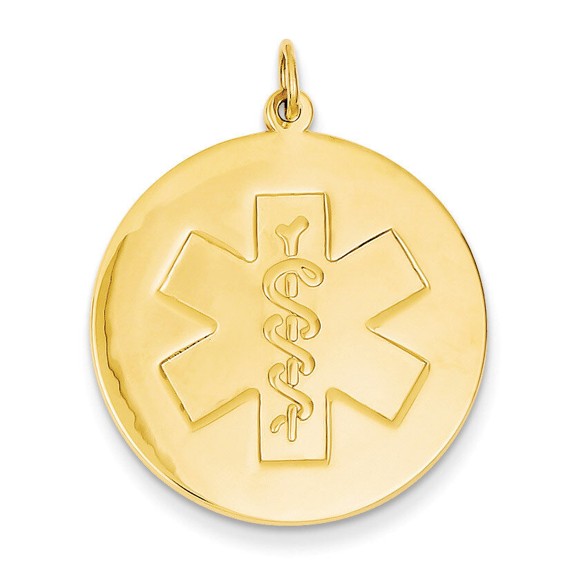 Medical Jewelry Unenameled Pendant 14k Gold XM410N, MPN: XM410N, 883957139609
