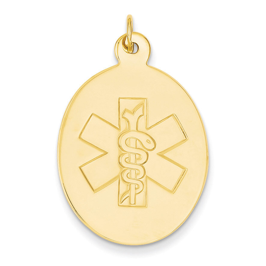 Non-enameled Medical Jewelry Pendant 14k Gold XM415N, MPN: XM415N, 883957139708