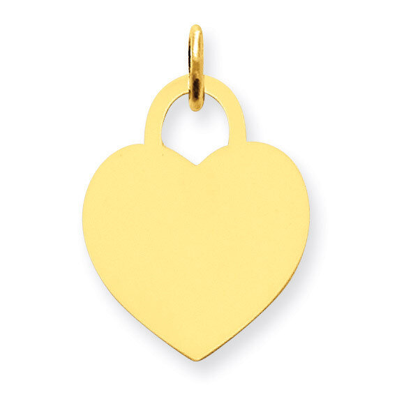 Medium Engravable Heart Charm 14k Gold XM522/18, MPN: XM522/18, 883957473925