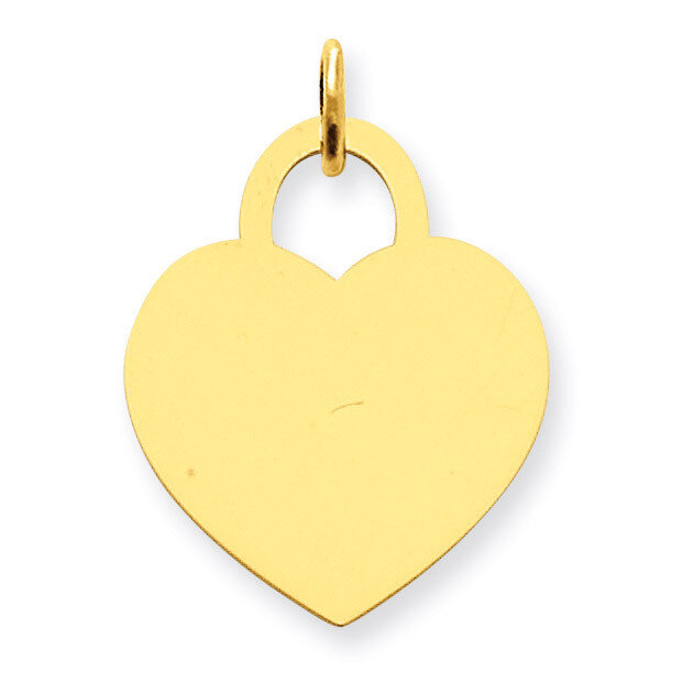 Large Engravable Heart Charm 14k Gold XM523/11
