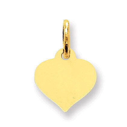Heart Disc Charm 14k Gold XM525/09